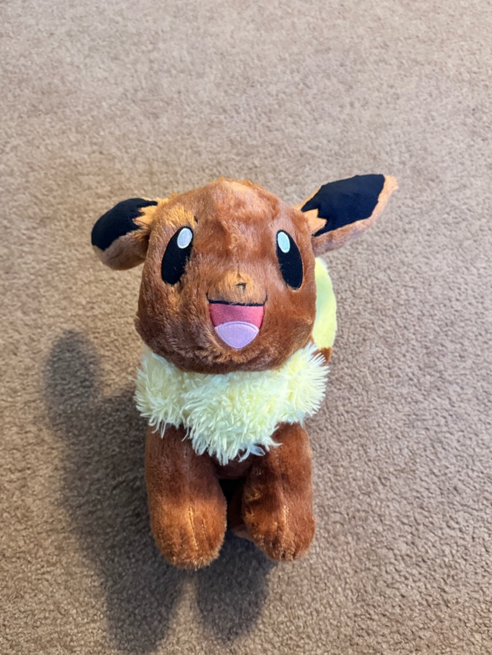Pokemon Eevee Plush - Brown, Cream, Black, Pink